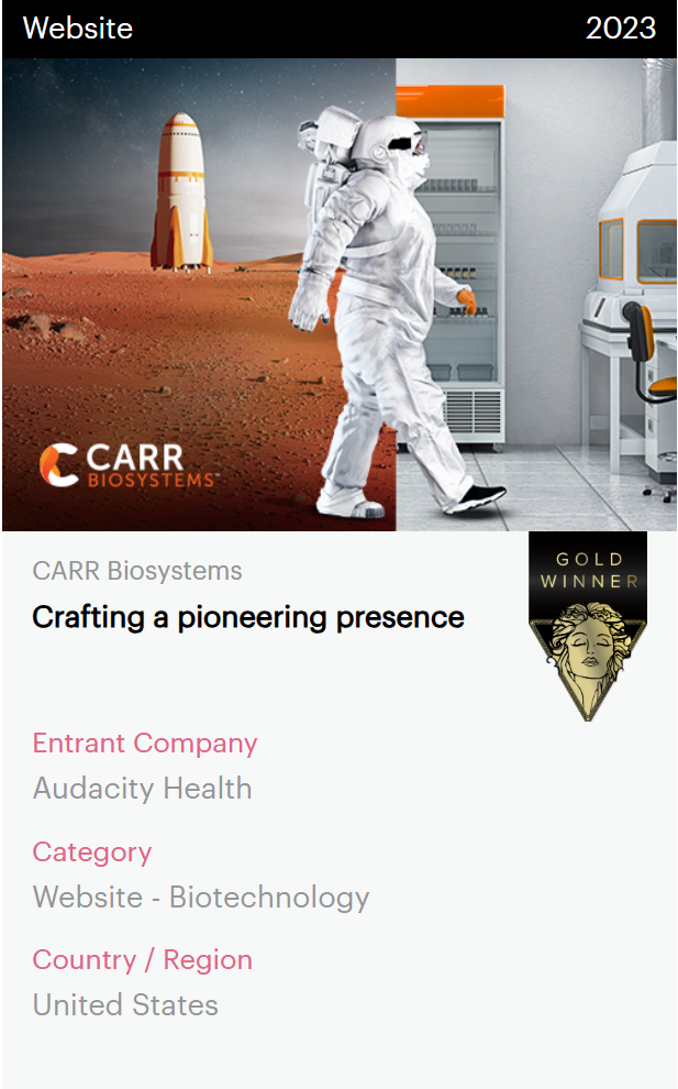 CARR Biosystems Muse award